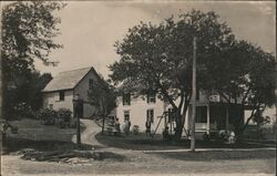 New England or New York Farmhouse Scene Postcard