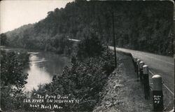 The Prize Drive, Elk River on Highway 71 Postcard