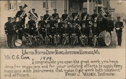 United States Depot Band, Jefferson Barracks Postcard