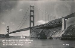 The Golden Gate Bridge Postcard