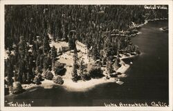The Lodge, Aerial View Postcard