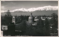 Aeriel View - Santiago Postcard