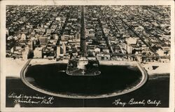 Birds Eye View of Rainbow Pier Postcard
