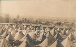 Lining Up For Inspection Postcard