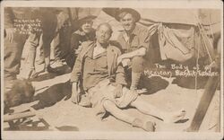 The Body of a Mexican Bandit Leader, Border War Postcard