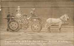 Engine Co. No 4, SDFD - Pan-Cal Expo Ground Breaking Celebration, July 21,1911 Postcard