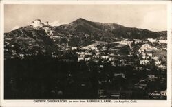 Griffith Observatory seen from Barnsdall Park Postcard