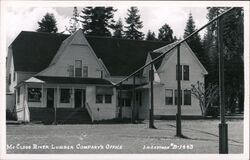 McCloud River Lumber Company's Office Postcard