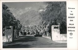 Entrance to the Desert Inn Postcard