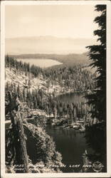 Lakes Ancora, Fallen Leaf and Tahoe Postcard