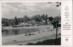 The Beach at Green Valley Lake Postcard