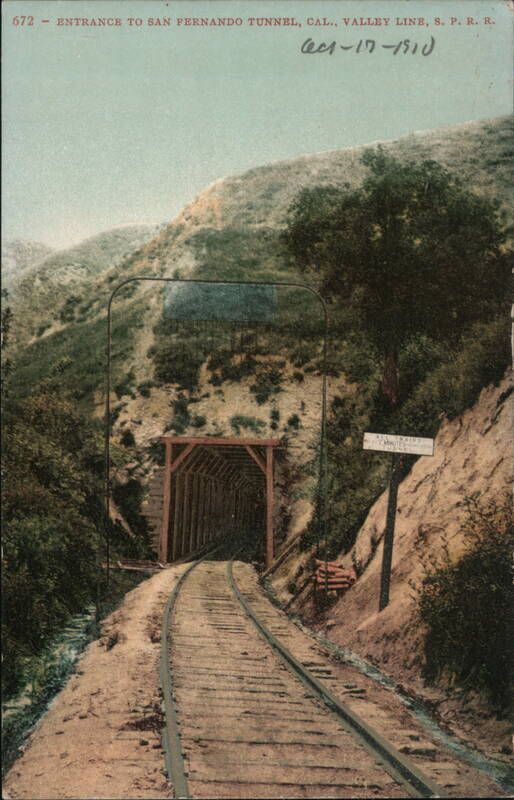 Entrance to San Fernando Tunnel California