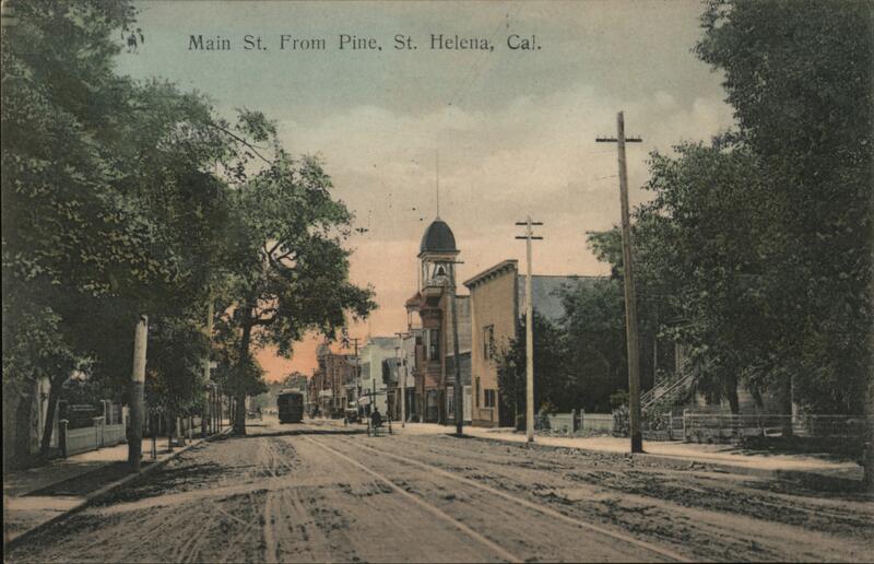 Main St. From Pine Saint Helena California