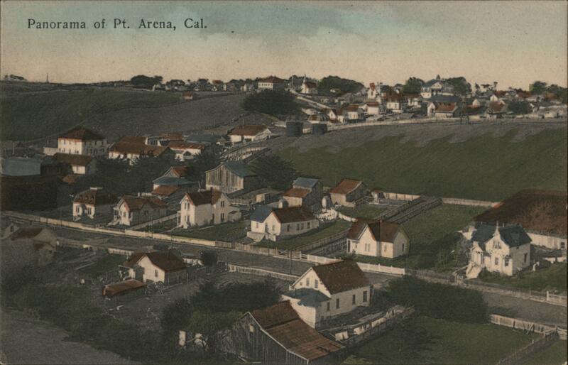Panorama of Point Arena, California