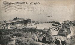 Birds Eye View East Garrison Fort McDowell CA Postcard