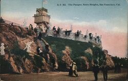 The Parapet, Sutro Heights Postcard