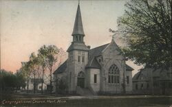 Congregational Church, Hart, Michigan Postcard