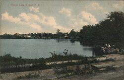 Elmer Lake, Elmer, New Jersey Postcard