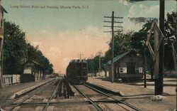 Long Island Railroad Station, Morris Park Postcard