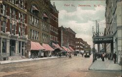 Third St., Jamestown, NY Postcard
