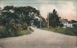 Bend in the Road Above Clark's Landing Postcard
