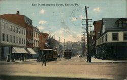 East Northampton Street, Easton, PA Postcard