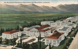 San Bernardino Polytechnic High School Postcard