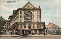 Park Hotel and Bath House, Hot Springs Postcard