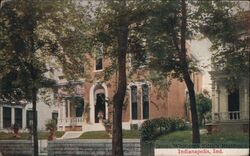 James Whitcomb Riley's Residence Postcard