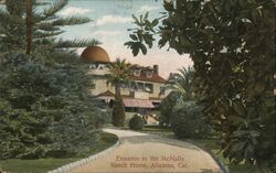 Entrance to the McNally Ranch Home Postcard