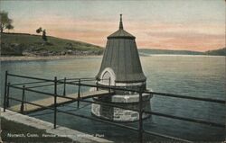 Fairview Reservoir - Municipal Plant, Norwich Postcard