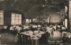 Dining Hall, Aetna Springs, CA Postcard