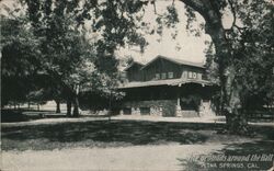 Aetna Springs Grounds Around the Hall Postcard