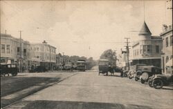 Lighthouse Avenue, Pacific Grove, California Postcard