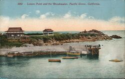Lovers Point and the Breakwater, Pacific Grove Postcard