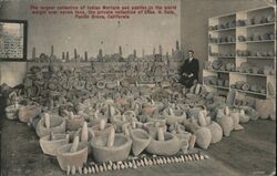 Largest Collection of Indian Mortars and Pestles Postcard