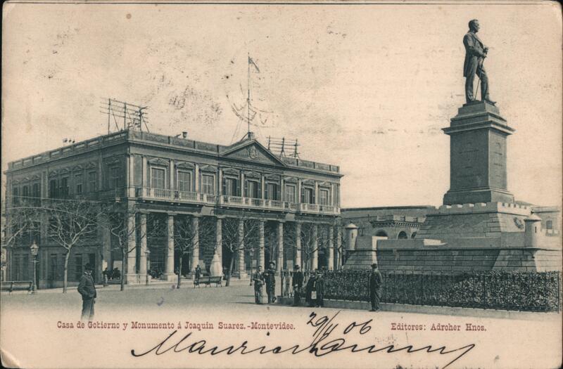 Government House and Joaquin Suarez Monument, Montevideo, Uruguay