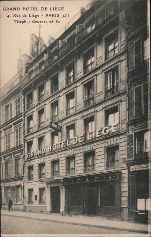 Grand Hotel de Liege, 4 Rue de Liege, Paris France