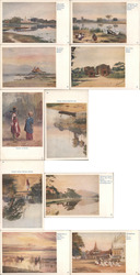 Set of 10: Burmese Postcards Postcard