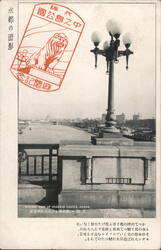 Distant View of Osaka Castle, Osaka Postcard