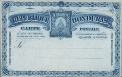 Honduras Postal Card 3 Centavos Postcard