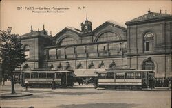 Paris Gare Montparnasse Railway Station Postcard