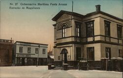 Gobernacion Maritima Punta Arenas, Estrecho de Magallanes Postcard