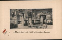 Monte Carlo Salle de Trente et Quarante Postcard