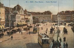 Nice Place Massena - Casino Municipal Postcard