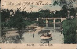 Puente del Prado, Montevideo, Uruguay Postcard