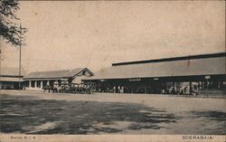 Soerabaia Station N.I.S. Postcard