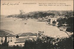 Constantinople, Asiatic Fresh Waters and view of the Bosphorus Postcard