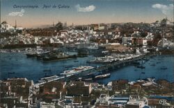 Constantinople. Pont de Galata. Postcard