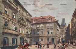 Hotel Goldener Engel, Zeltnergasse, Prag Postcard